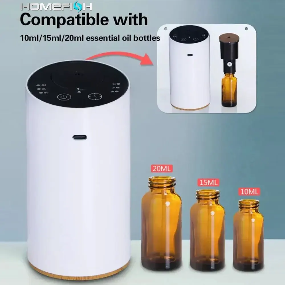 Kabelloser Auto-Aroma diffusor mit 20ml leerer wiederauf ladbarer Duft diffusor mit ätherischen Ölen für Schlafzimmer