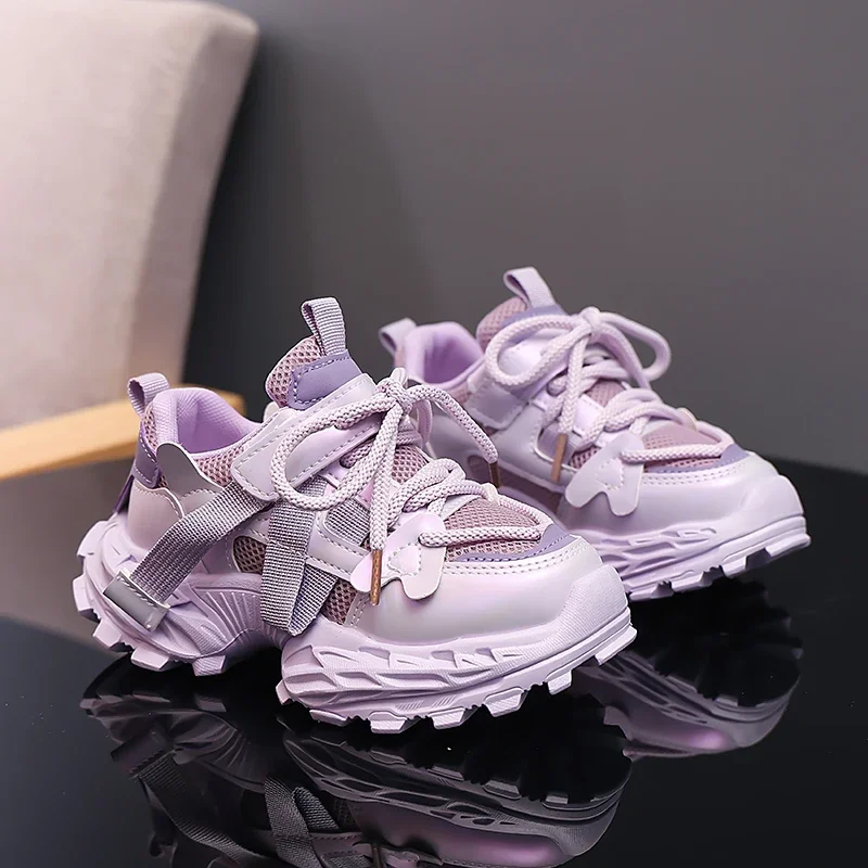 Bambini Escursionismo Tennis Corsa Scarpe con suola spessa Scarpe da ginnastica casual leggere e traspiranti per bambini Scarpe da ginnastica robuste per bambini