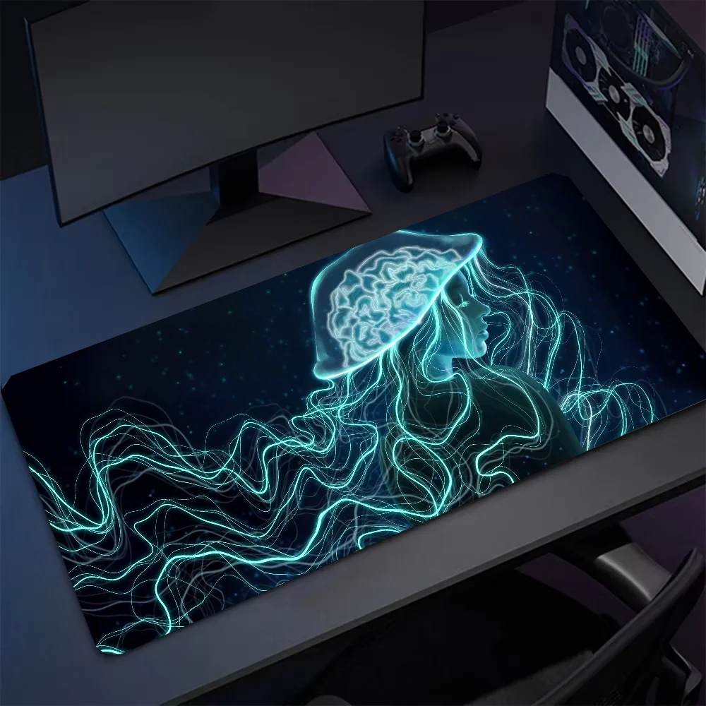 Dreamy Jellyfish Mousepad Mouse Mat Desk Mat With Pad Gaming Accessories Prime Gaming XXL Keyboard Pad Padding Mat