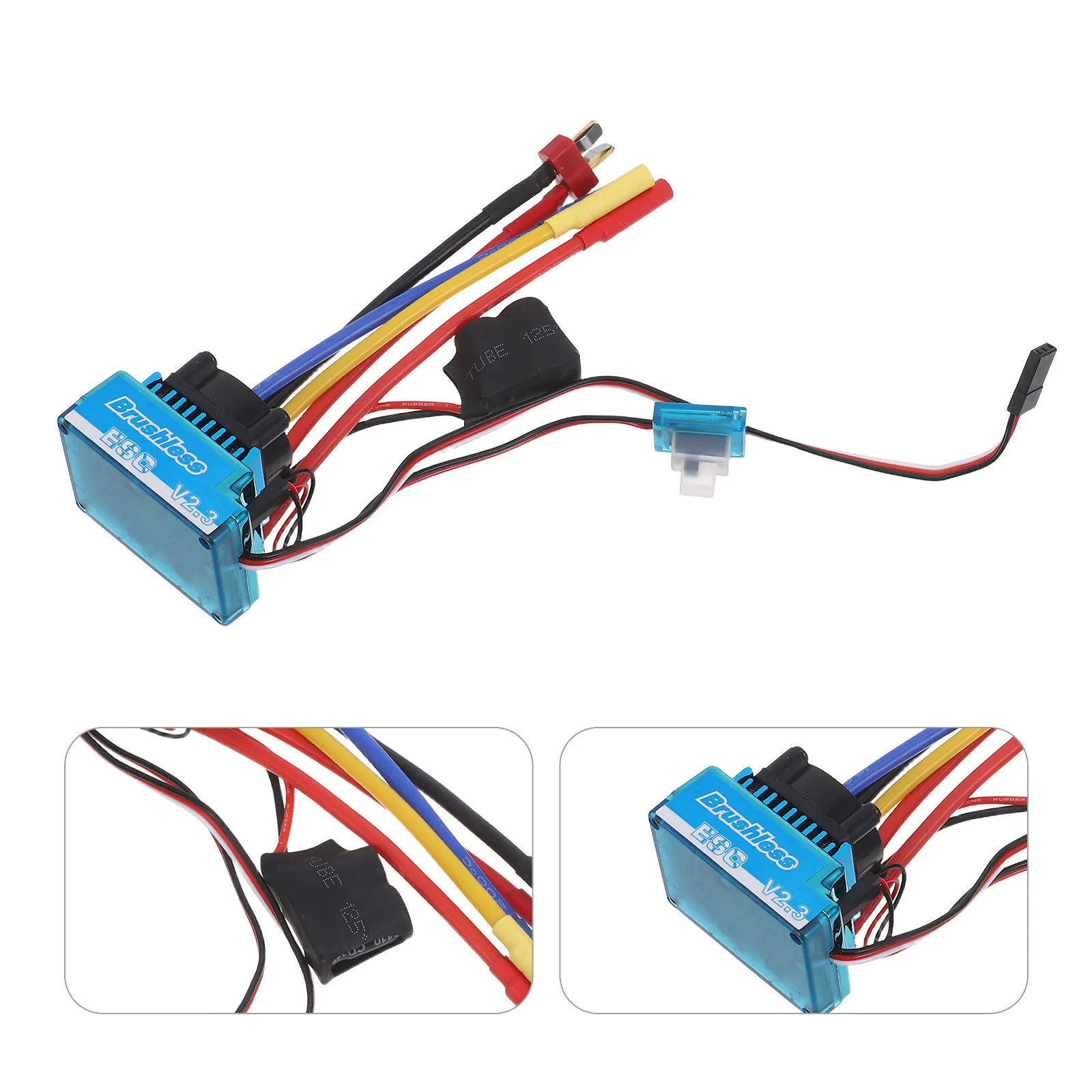 

Бесщеточный контроллер ESC 120A для радиоуправляемых моделей автомобилей и грузовиков 1:10, 1:8, синий, высокочастотный привод, защита от низкого напряжения и перегрева