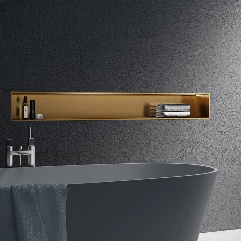 

Stainless steel niche baffle toilet bathroom metal concealed stainless steel niche recessed
