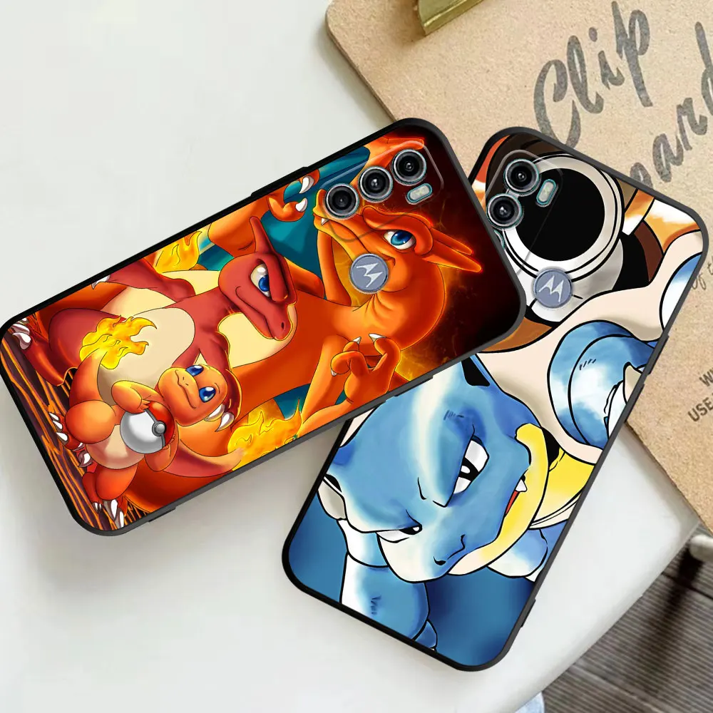 Anime Pokemon Eevee Phone Case for Motorola Moto G71 G200 G60S G50 G31 G51 G52 G22 G30 G9Plus Power Lite 5G Cover