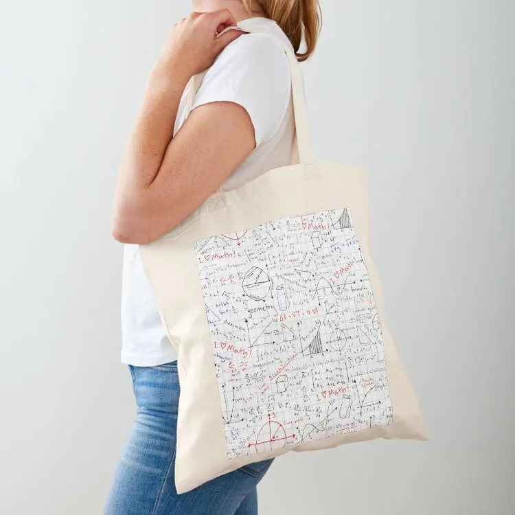 

Math Homework Tote Bag university shopper bag large tote bag personalized tote cloth woman