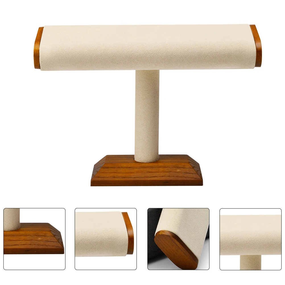 Mikrofaser Holz Display Armband Halter Ganizer Rack Schmuck Halter Rack Schmuck Ganizer Lagerung Lösung
