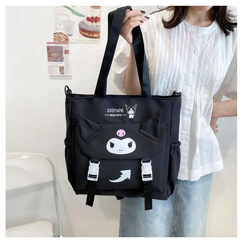 

Kawaii Sanrio Crossbody Bag Kuromi Messenger Storage Makeup Pouch Student Shoulder Schoolbag Backpack Women Bagpack Girl Gift