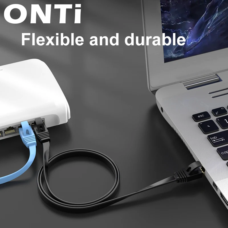 OMAY Ethernet Cable RJ45 Cat7 Lan Cable UTP Network Cable for Compatible Patch Cord for Modem Router