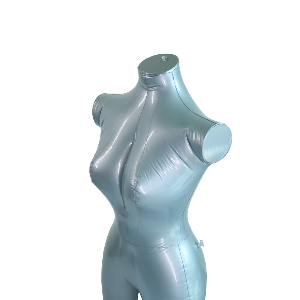 Torso manichino femminile gonfiabile, panno artistico femminile, mezzo corpo, puntelli per esposizione di abbigliamento superiore, 2023