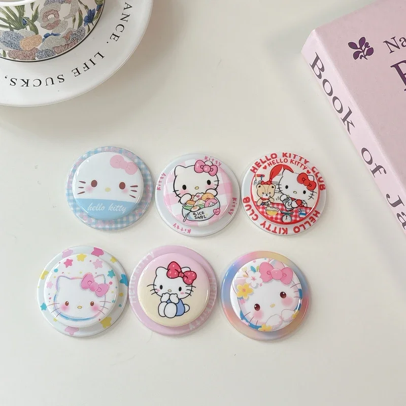 

Cute Sanrio Hello Kitty For Magsafe Magnetic Phone Griptok Grip Tok Stand For iPhone Foldable Wireless Charging Case Holder