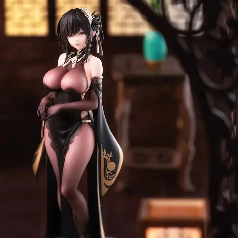 27 سنتيمتر Azur Lane أنيمي الشكل Zhenhai الطرفية نموذج Gk مثير شيونغسام فتاة جميلة سطح المكتب حلية جمع لعبة الاطفال هدية