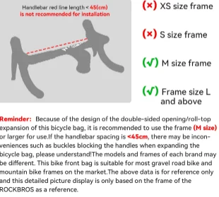 

ROCKBROS Cycling Waterproof Front Bag 8L Large Capacity Road Bike Handlebar Bag Portable Storage Expandable Capacity Bicycle Bag