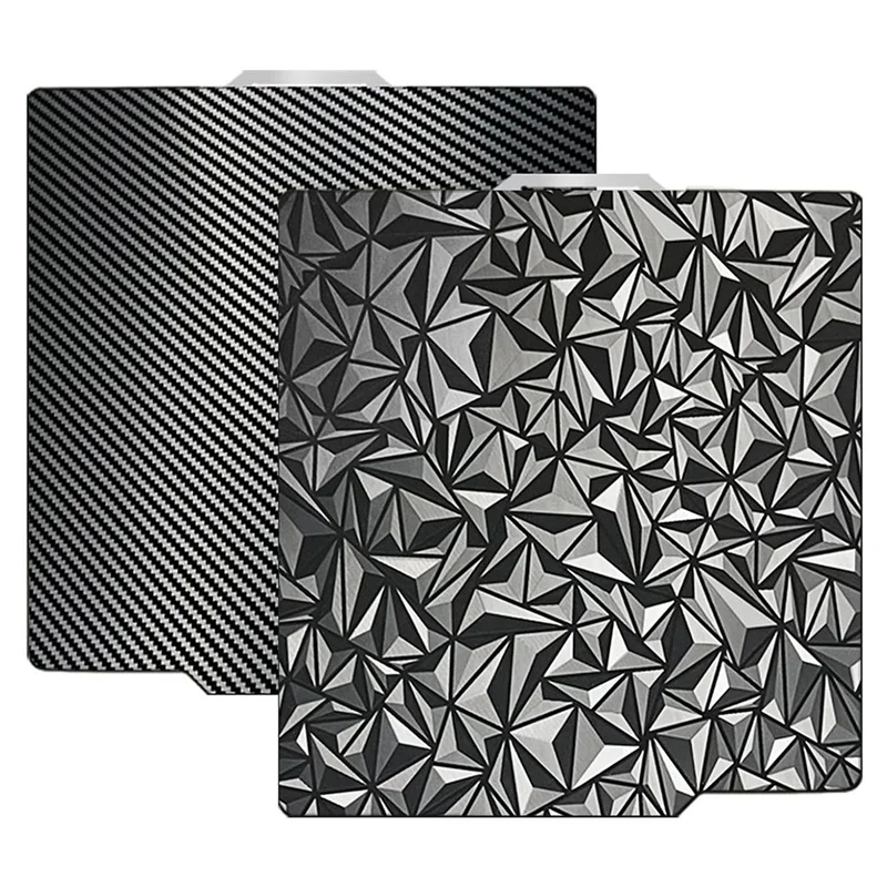 

ABGG-3D Printer PEO PET Build Plate For Bambu-Lab X1/X1C/X1E/P1P/P1S/A1 3D Printer,PEO+Carbon Fiber PET Surface257x257mm