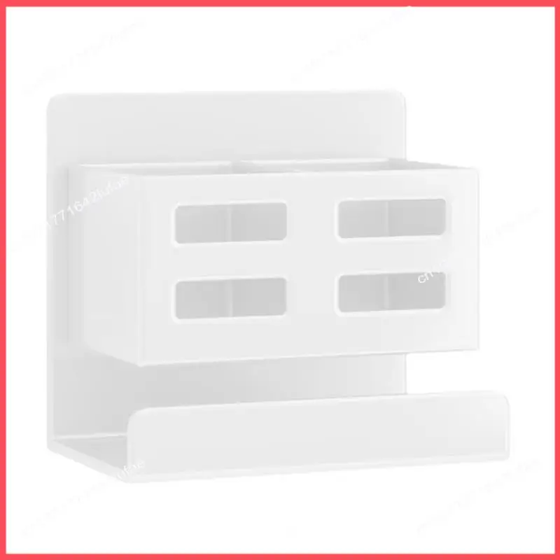 

B52C Bathroom Organizer Wall-Mounted Flush-Free Waterproof Drainage Toothbrush Comb Cosmetics Hair Dryer Organizer