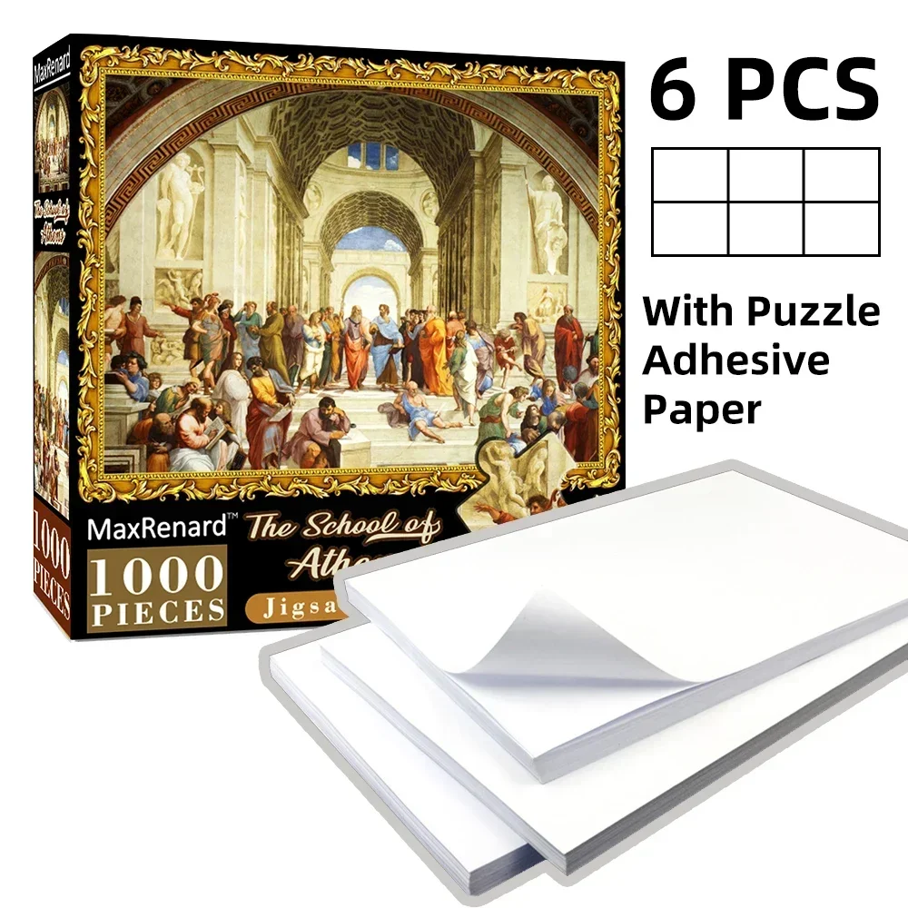 MaxRenard Puzzle 1000 Pieces for Adult Puzzle Jigsaw With Adhesive Paper 49*68cm Assembling Paper Art Puzzles Toys Holiday Gifts