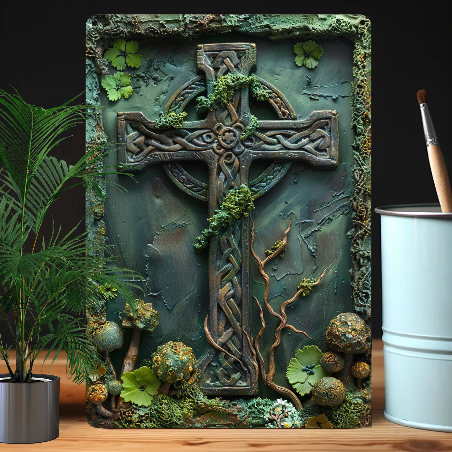 

Celtic Cross Design, Style Wall Art for Home and Garden, Higher Bending Resistance - Ideal Gift for Decor Enthusiasts A3342