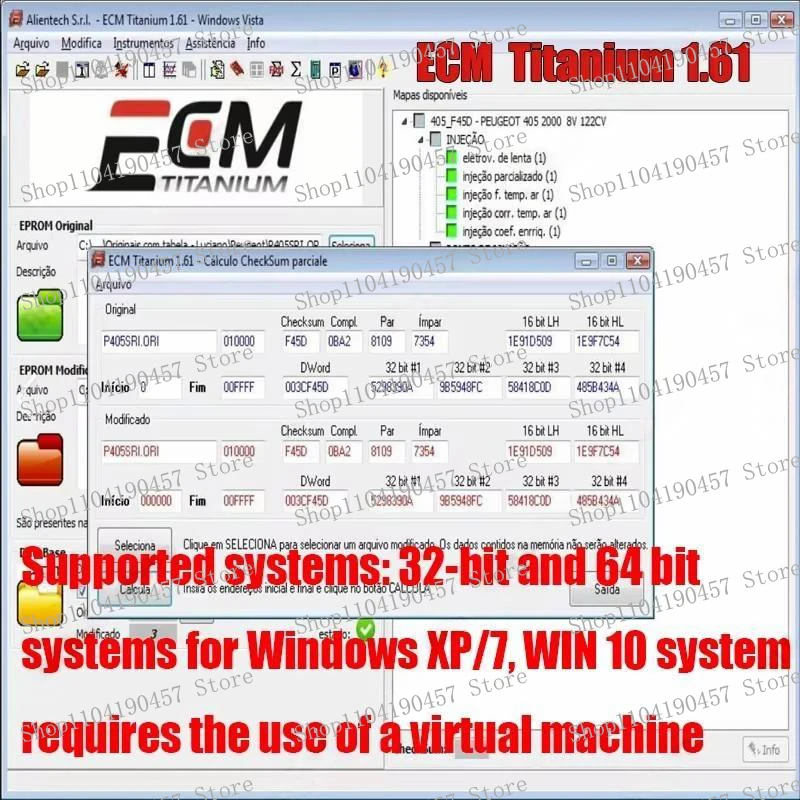 Ecm Titanium V1.61 software with 26100 Driver ECU Calibration software With 26000 + Driver ECM 18259+ Drivers for ecu tool