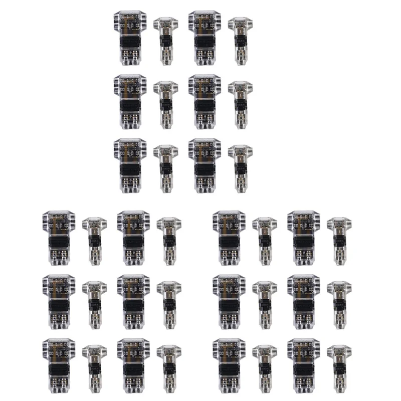 

Соединители для проводов PORK-T Tap Wire Connectors для проводов 14-18 AWG, 3-контактные соединители без зачистки проводов, набор из 36 соединителей для сращивания проводов.