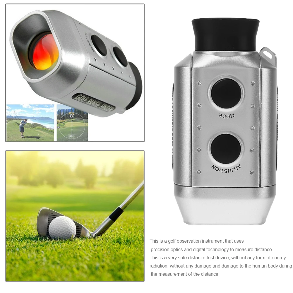 Pocket Golf Range Finder Handheld Monocular Rangefinder for Golf Hunting Measurement Tool for Outdoor Hunting Camping Tool