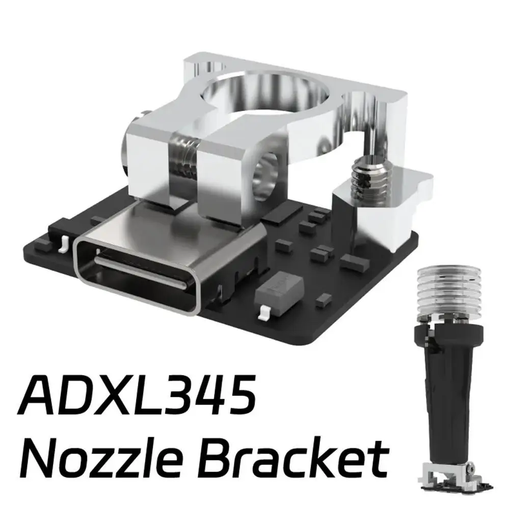 Mellow Lightweight Aluminum V6 Nozzle Bracket For 3D Printer ADXL345 Accelerometer Optimize 3D Printing Performance