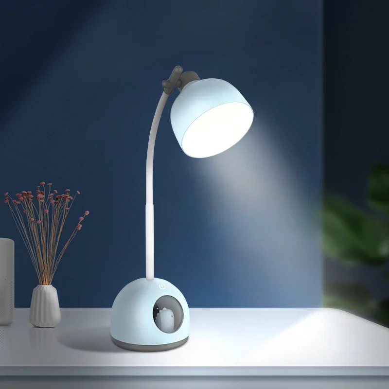 

Cute Pet Cute Eye Protection Desk Lamp High End Decorative Bedhead Student Dormitory Learning And Reading Atmosphere Lamp