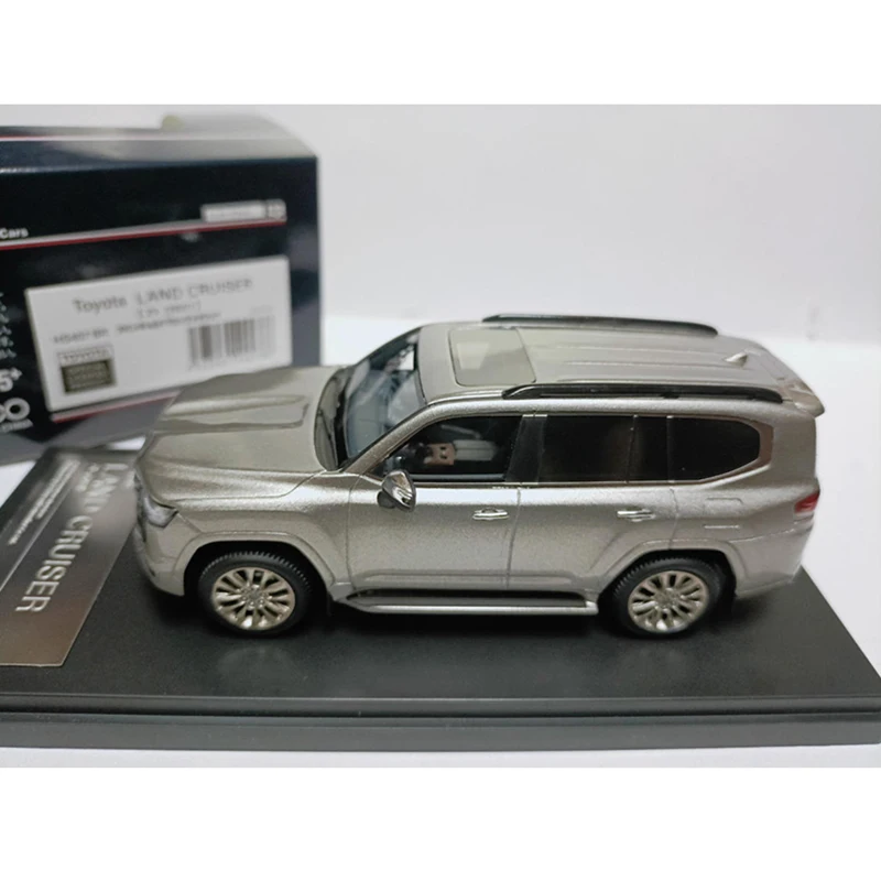 Hallo verhaal 1/43 Schaal Land Cruiser ZX 2021 Sliver Hars Auto Model Klassiekers Volwassen Souvenir Gift Statische Display