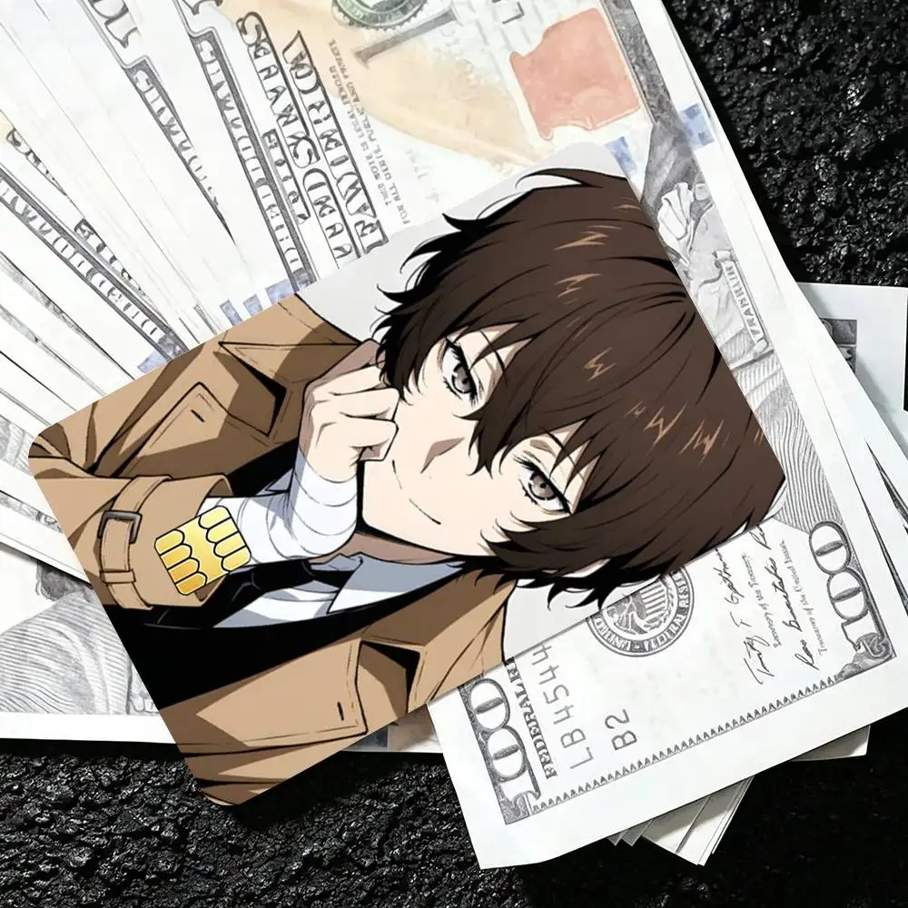 B-Bungo Stray Dogs Dazai Osamu High Definition Matte PVC Film Tape | For Credit Card, Debit Card Stickers & Gift Decoration