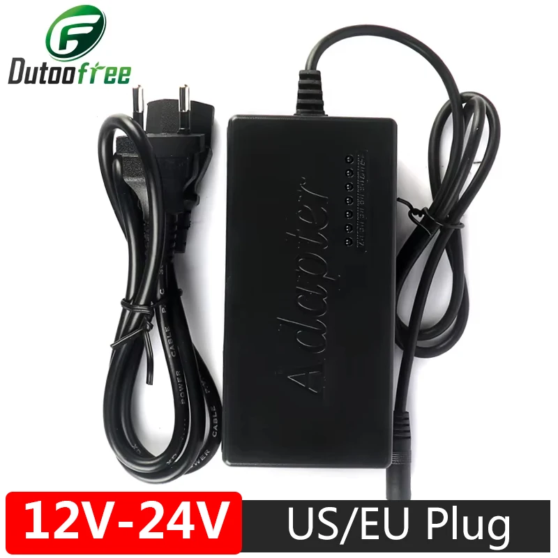 1 Set 12V-24V Power Supply 7-Speed Governor DIY Table Saw Adapter Motor Governor US/EU Plug