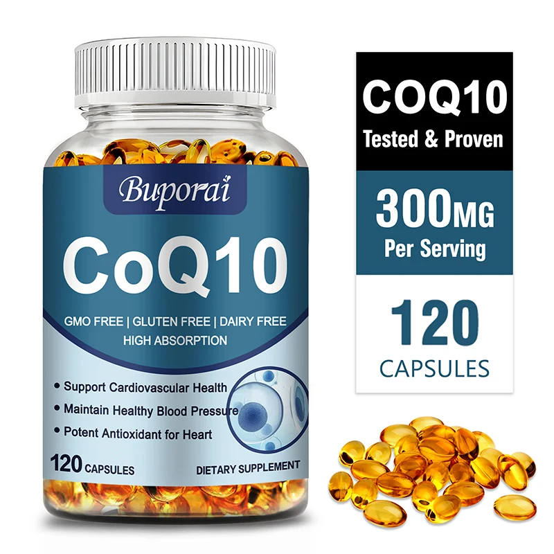 

Coenzyme Q-10 - Natural Antioxidant Promotes Heart Health and Cellular Energy, Beneficial Absorption, Immune System