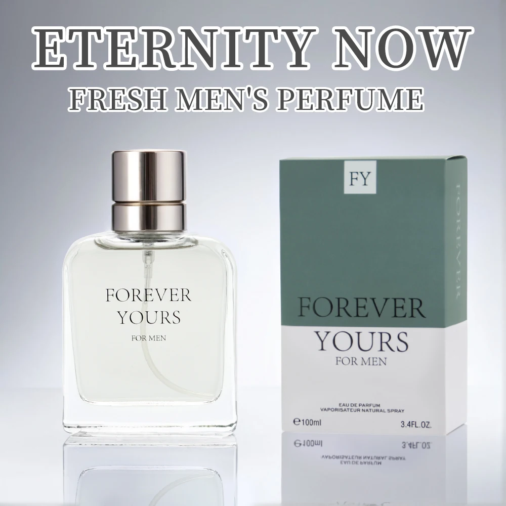 FOREVER YOURS-Perfume de larga duración para hombre, Perfume EDP de 3,4 onzas, Eau de Parfum, paquete de 1