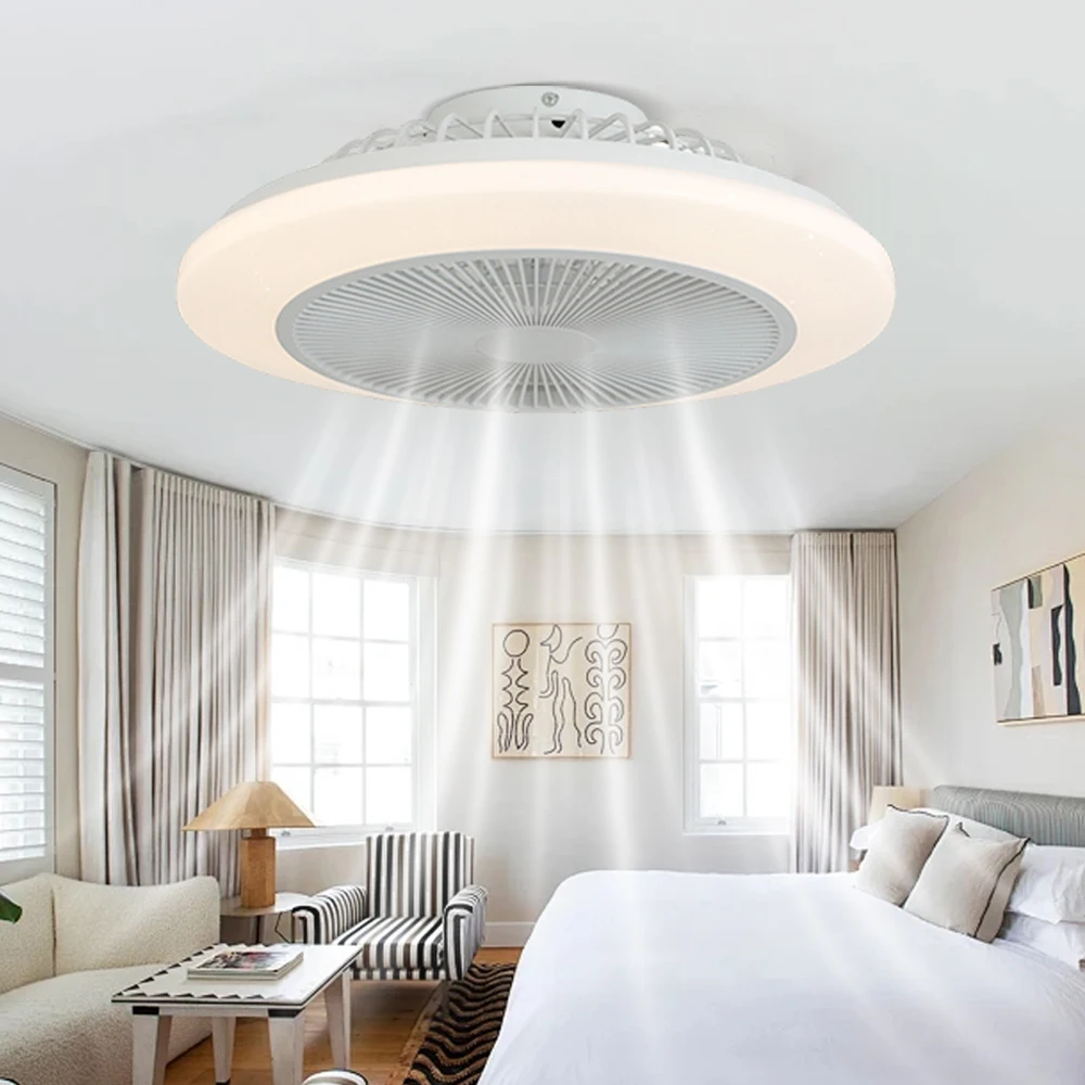 

RGB LED Integrated Ceiling Fan Lights, Bedroom Ceiling Fan Lights, Living Room Dining Room Bedroom Decorative Fan Lights
