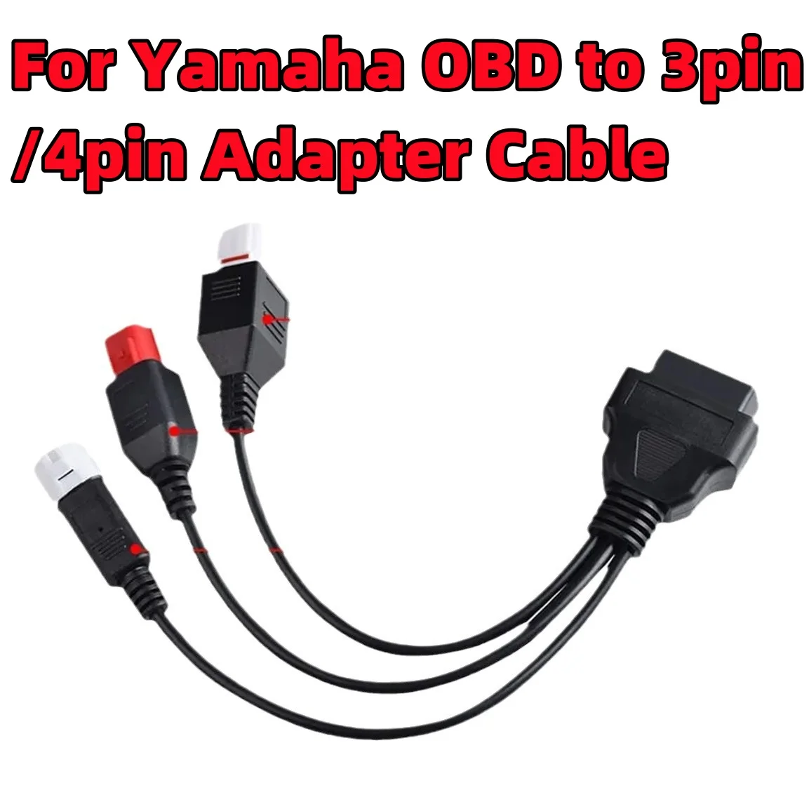 OBD to 3pin Or 4pin For Yamaha Motorcycle For Yamaha OBD Cables One Point Three Adapter Cable  High Quality