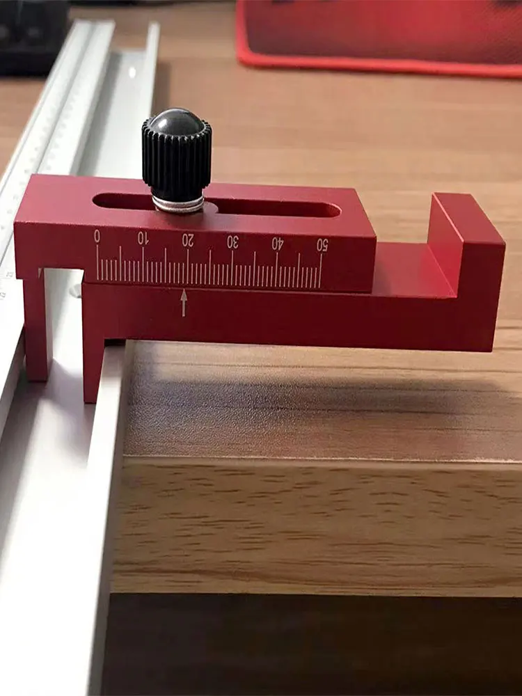 

Woodworking Saw Seam Gauge Aluminum Alloy Depth Measuring Sawtooth Ruler Marking Gauge Measuring Tools