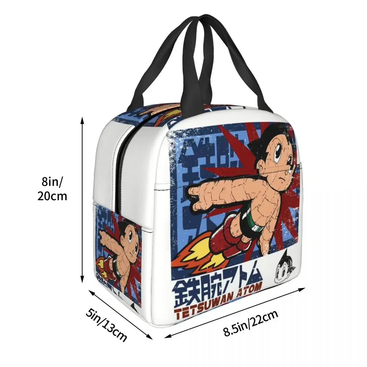 Astroboy Astro Boy Anime Insulated Lunch Bag for Women Office Cooler Thermal Food Box Tote Portable Lunch Boxes Container