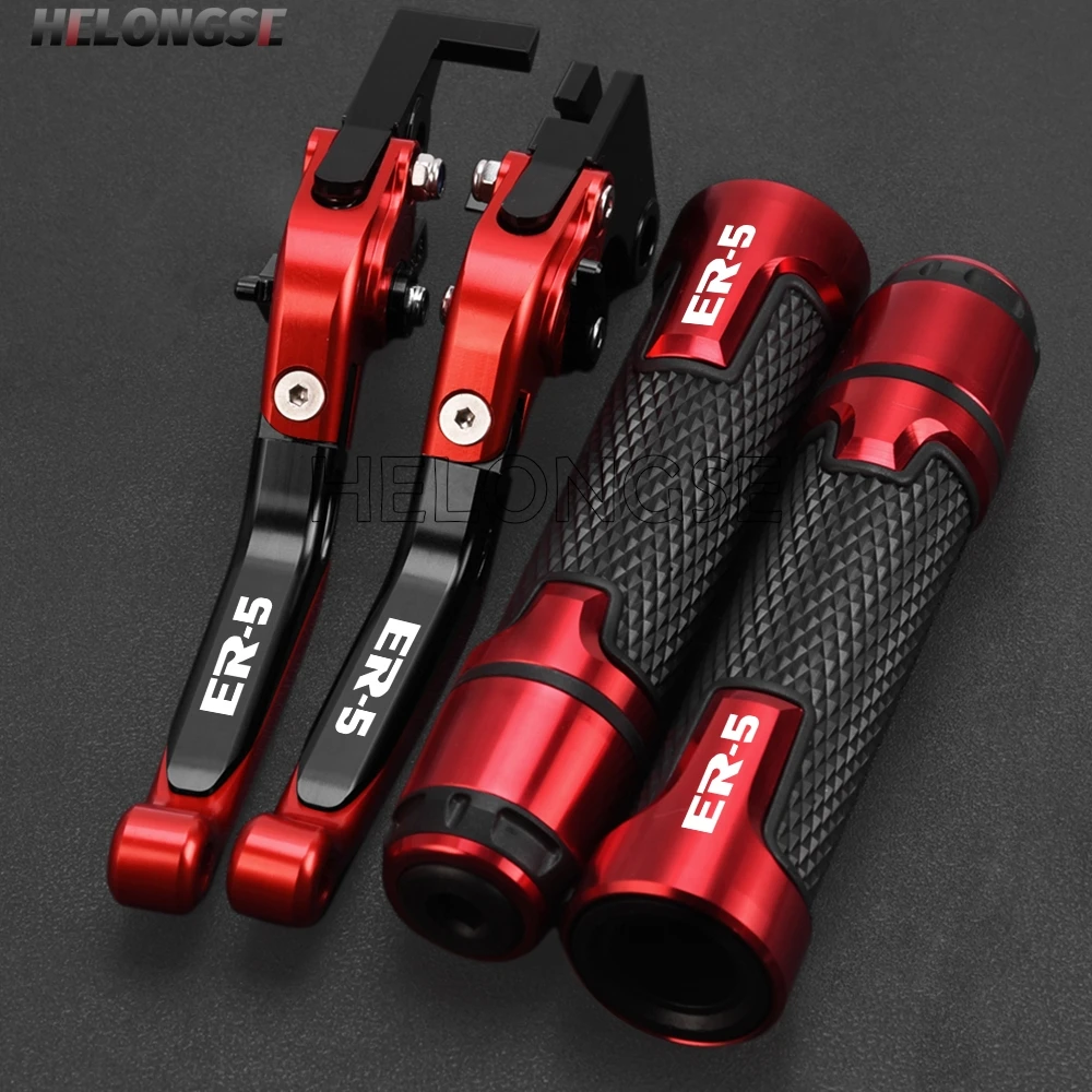

FOR Kawasaki ER-5 ER 5 ER5 2004-2005 2006 2007 Motorcycle Adjustable Foldable Brake Clutch Levers Handle Handlebar Grips Ends