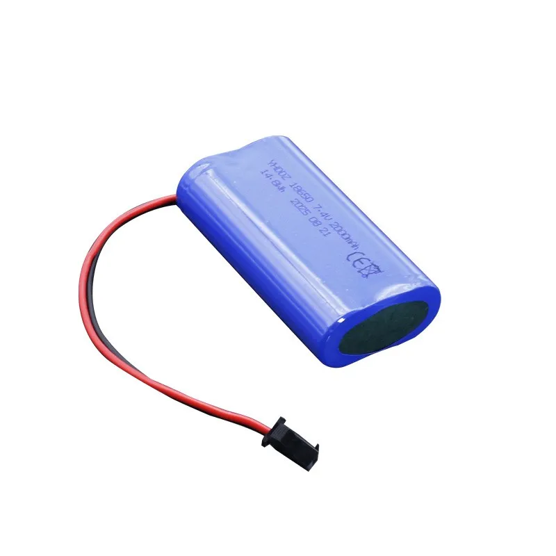 7.4V wearable device lithium battery pack MSDS certification 18650 lithium battery 2200mah capacity not falsely labeled