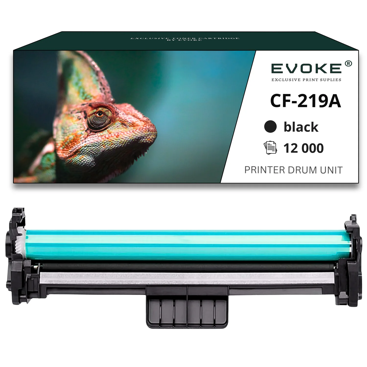 Evoke Compatibele Trommel voor Hp Cf219A Cf-219A 19A Zwart 12000 Pagina's M102A M102W M130A M130Fw M132A M132Fw