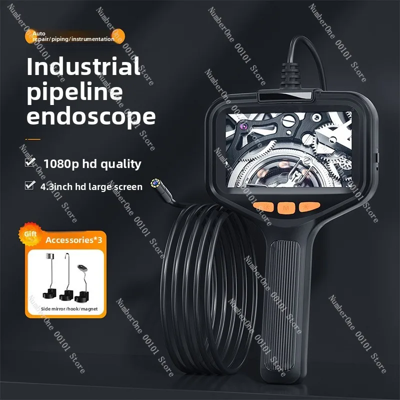5.5Mm high definition handheld car detector with screen, industrial endoscope