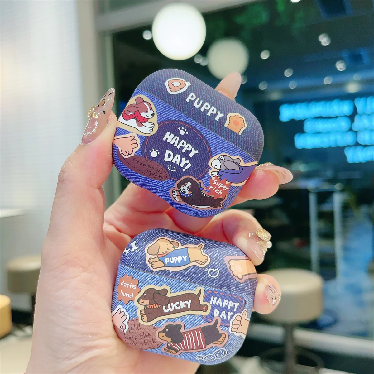 คาวบอยน่ารักการ์ตูนสุนัขที่น่าสนใจลูกสุนัขหู buds สําหรับ Apple Airpods 2 3 Pro 2 ชุดหูฟังกล่องชาร์จสําหรับ Airpods 4