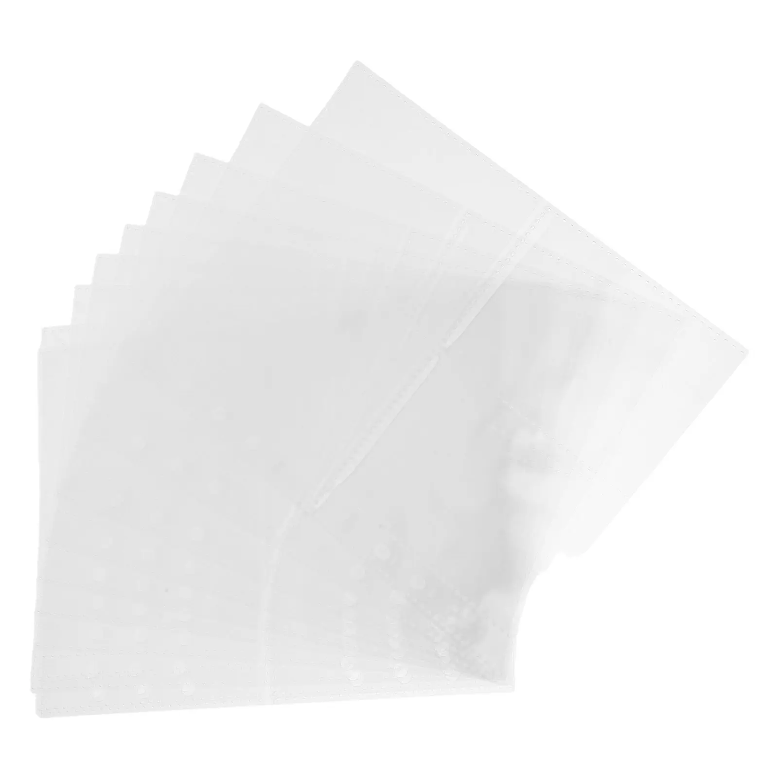 

30Pcs Transparent Binder Sleeves Double Side Clear Plastic Page Protectors Top Loading Photo Card Organizer Sheets for Trading