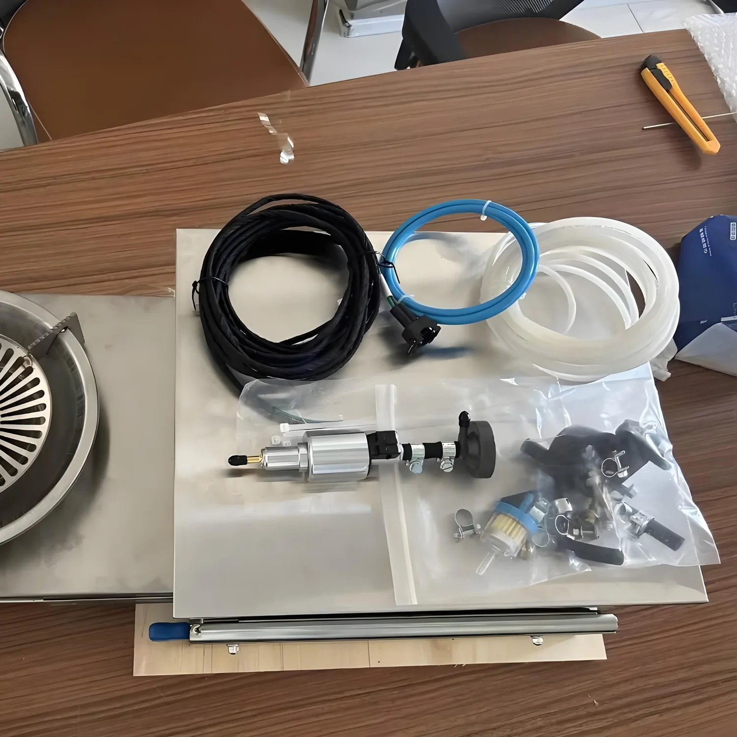 موقد ديزل DC12V RV بقدرة 4.5 كيلو وات، موقد قابل للسحب، مادة من الفولاذ المقاوم للصدأ عالية الجودة مناسبة للتخييم والليخوت والمنزل المتنقلة وما إلى ذلك.