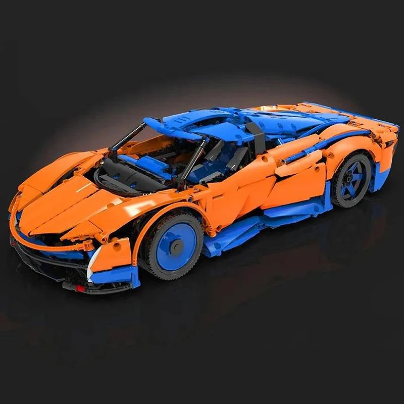 MOULD KING 13098 High-Tech RC Racing Sports Car APP Control Speed Hypercar Model Brick Building Blocks Toy Birthday Gifts To Kid