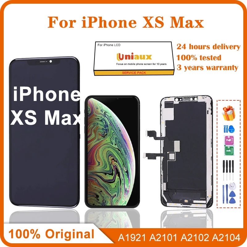 

Original New Lcd For IPhone XS MAX New Display Touch With 3D Touch Screen Replacement Factory Display A1921 A2101 A2102 A2104