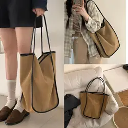 Autumn and Winter New Texture Head Layer Cowhide Frosted Bucket Tote Bag Handheld Shoulder Casual Commuter Crossbody Bag