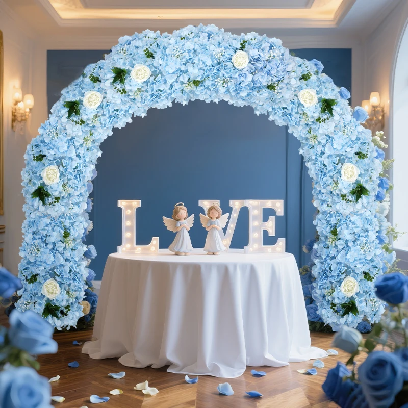 

Трансграничная популярная арка, искусственные цветы, многоцветная имитация цветочной арки, свадебная домашняя вечеринка, украшение для сцены отеля