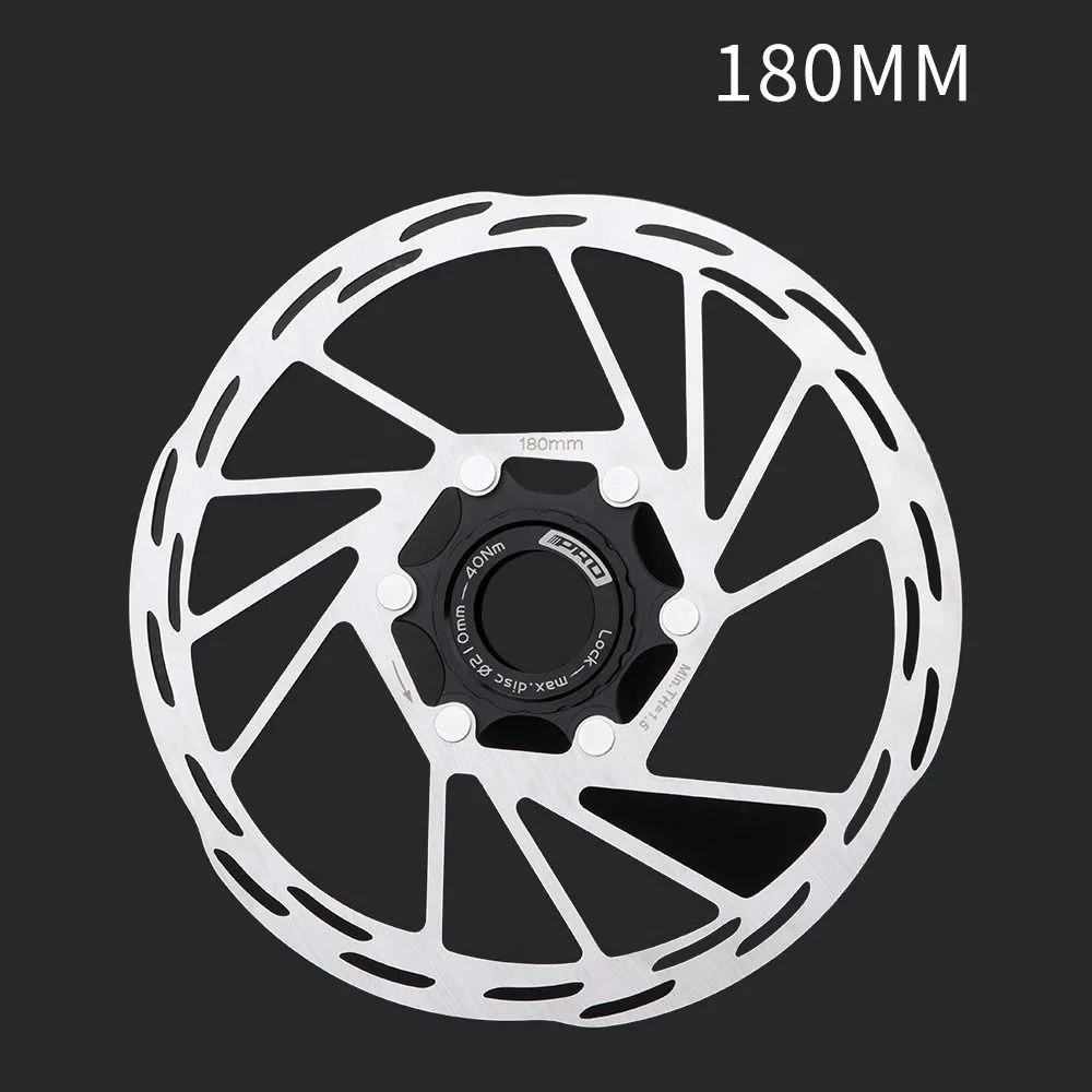 

6 Bolt Center Lock Brake Disc Stainless Steel 140/160/180/203mm Bike Disc Brake Rotor with Center Lock Cover Rebound Sensitivity