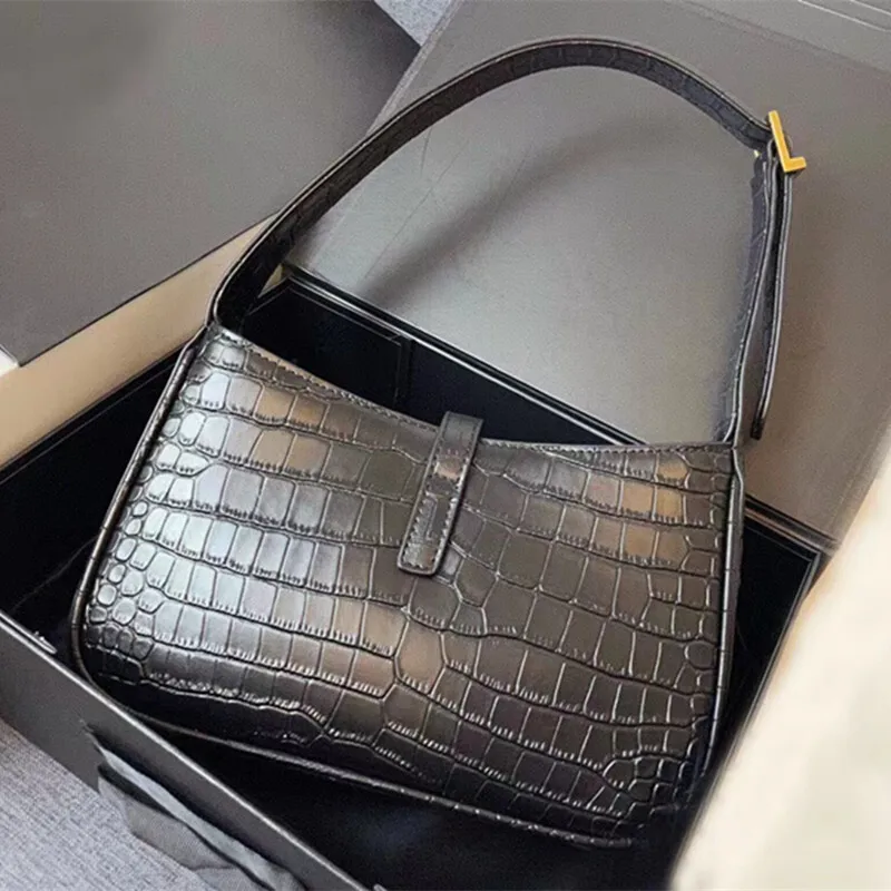 

2024 Straight High-End Texture New Hobo Crocodile Pattern Shoulder Armpit Women's Bag