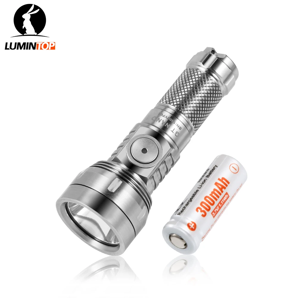 Flashlight Lumintop GT NANO V3.0 Titanium Une Lampe de Poche Miniature Puissante pour l’Éclairage de Précision à 400 Mètres