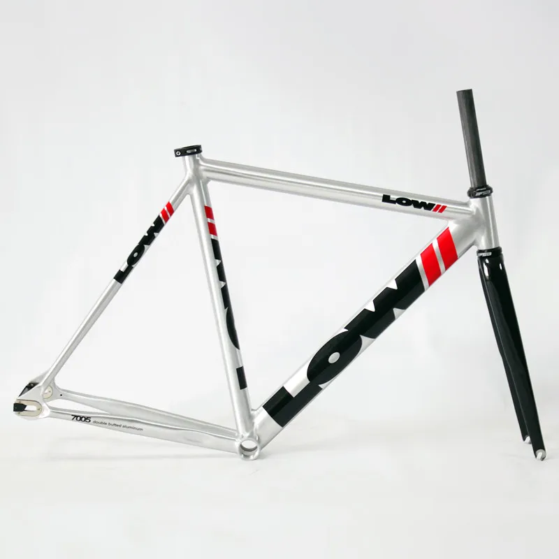 Rama rowerowa o stałym przełożeniu, aluminiowa rama Fixie, widelec karbonowy, tor jednobiegowy, wysokiej jakości części rowerowe, 700C, 53 cm, 55 cm