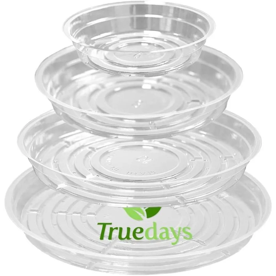 

20 Pack Plant Saucers 6 inch 8inch 10inch 12inch Clear Plant Saucers Flower Pot Tray Excellent for Indoor Outdoor Plants
