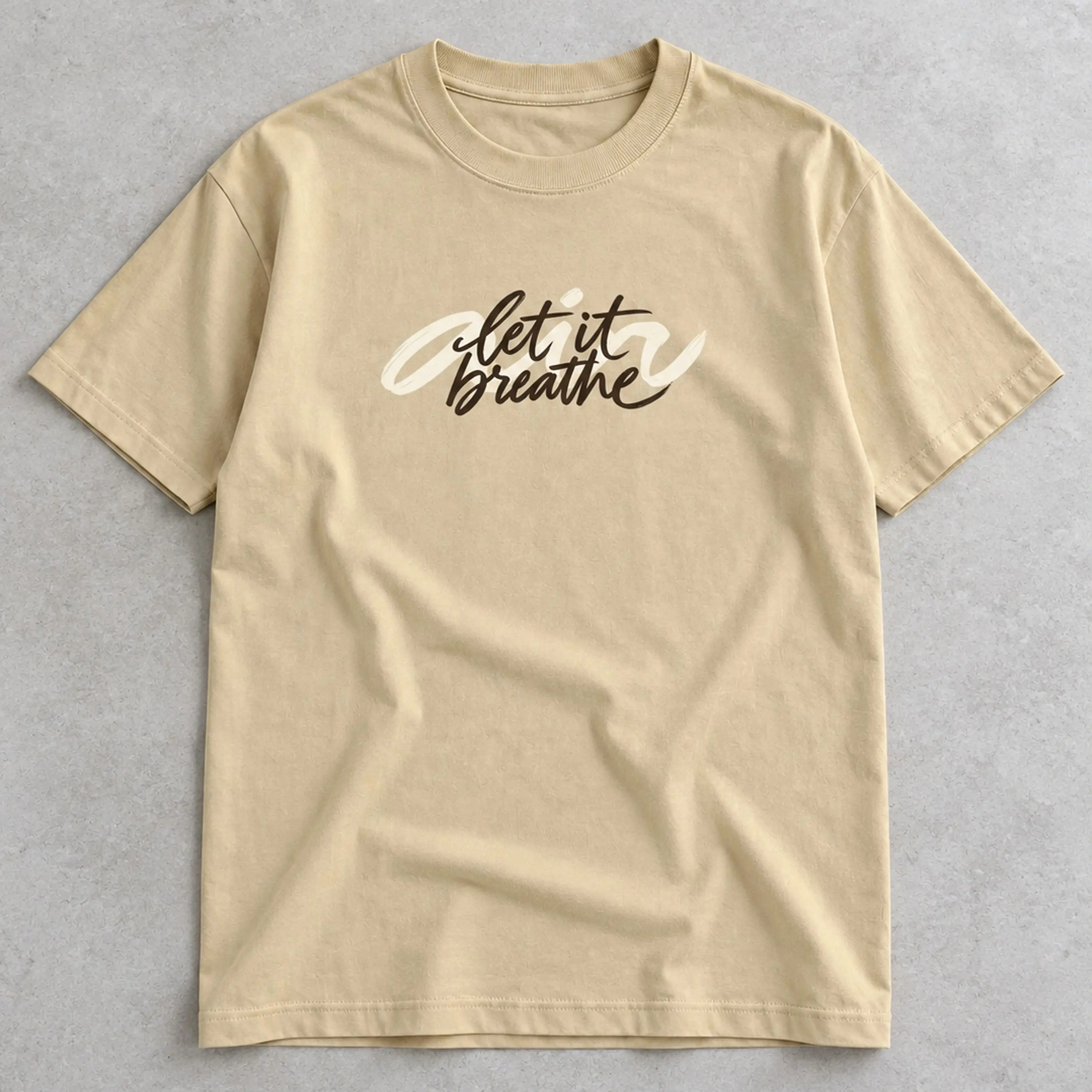 Let It Breathe Handwritten Crewneck T-Shirt