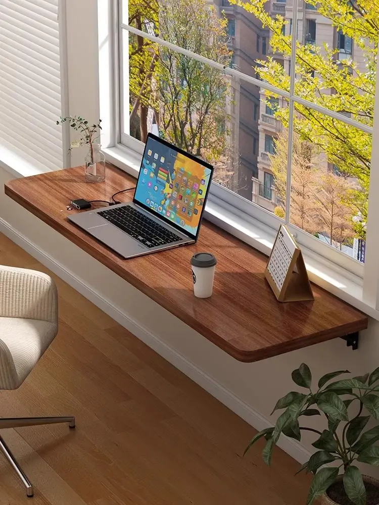 Wall-mounted folding table, no drilling required, kitchen storage rack, wall-mounted bedroom desk, floating bookshelf.